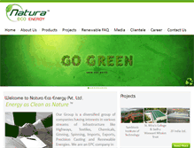 Tablet Screenshot of naturaecoenergy.com